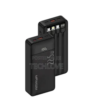 Amaya 20,000mah 22.5w Fast Charging Power Bank With 4 Cables