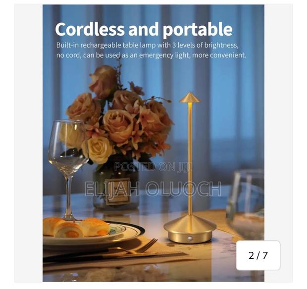 Modern Cordless Rechargeable Table Lamp Bedside Lamp - thumbnail 2