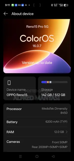 Oppo Reno15 Pro 5G 512 GB