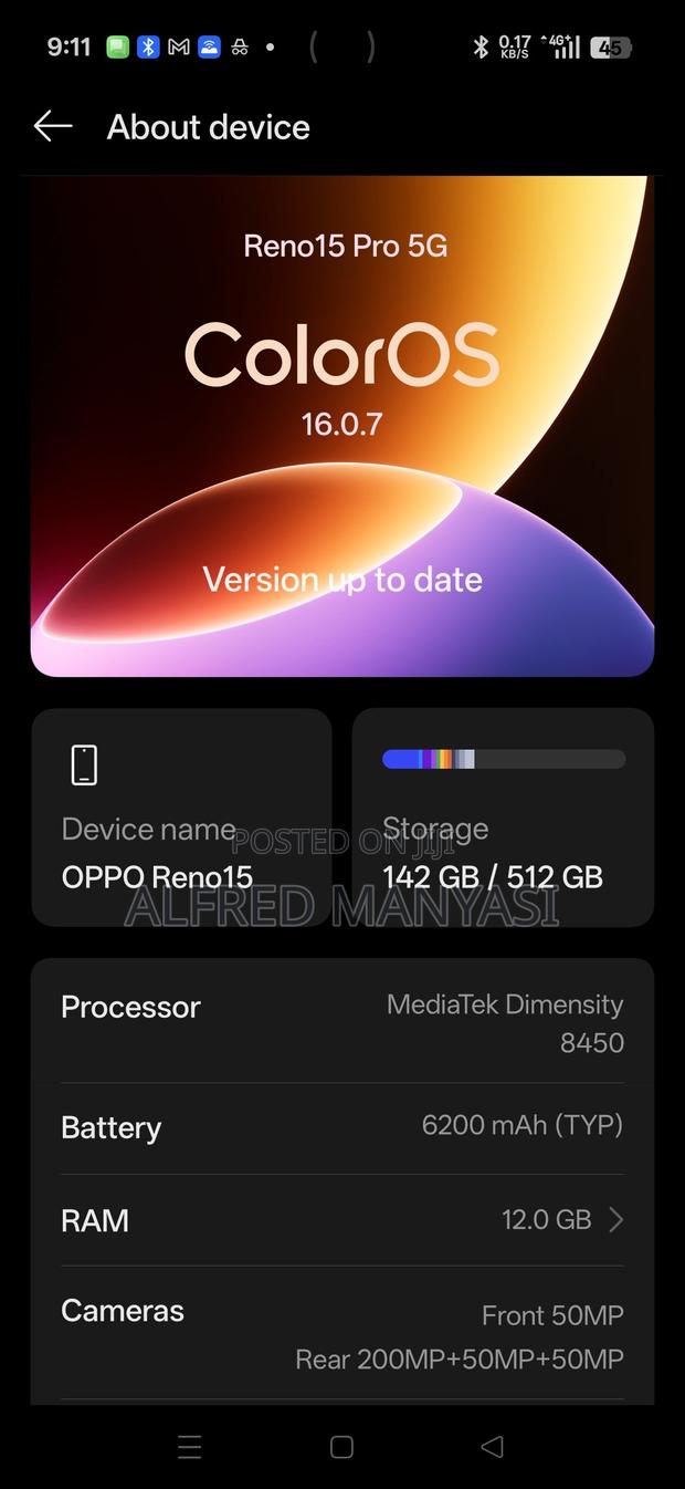 Oppo Reno15 Pro 5G 512 GB