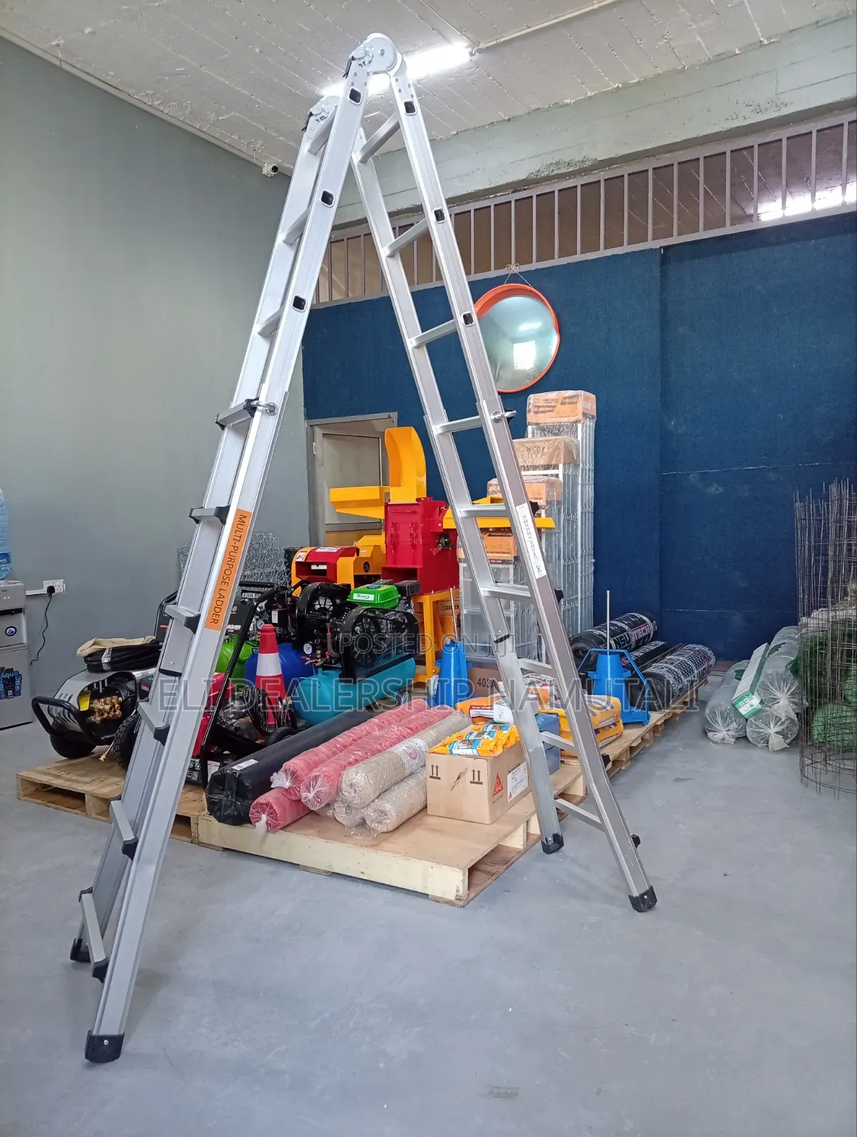 Foldable Multi-Position Aluminum Ladder 4×6