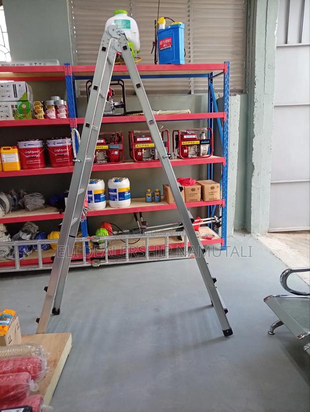 Multi-Function Aluminum Ladder With Safety Locks - thumbnail 2