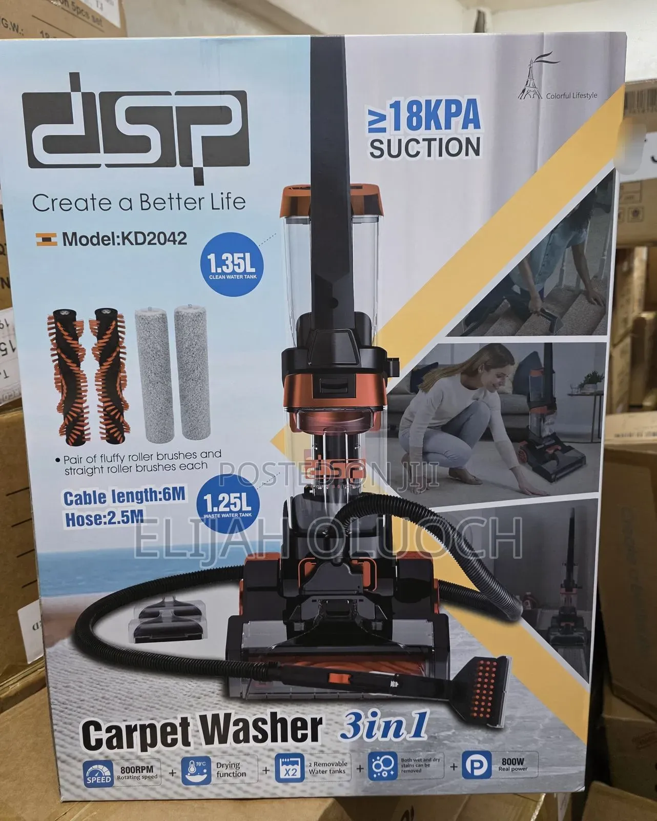 Dsp3-in-1 Carpet Washer – 800w Powerful Carpet Sofa Cleaner