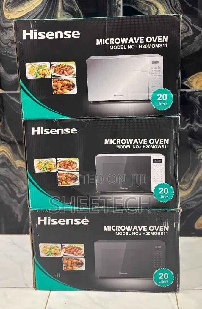 Hisense Silver Digital Microwave