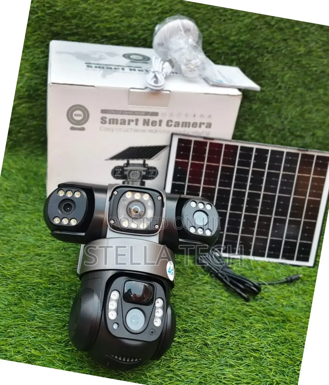  Vts28 Solar Powered Triple Lens Security Camera