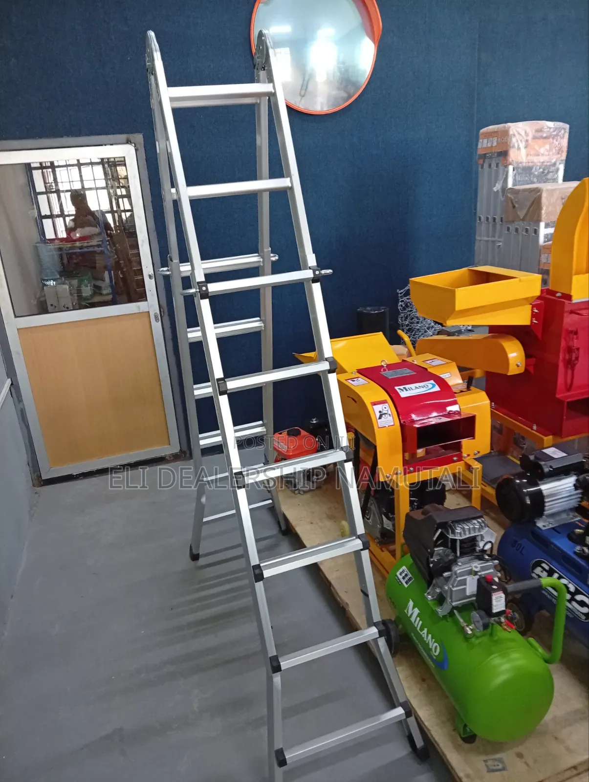4x6 Convertible Aluminum Ladder for Home Construction Use