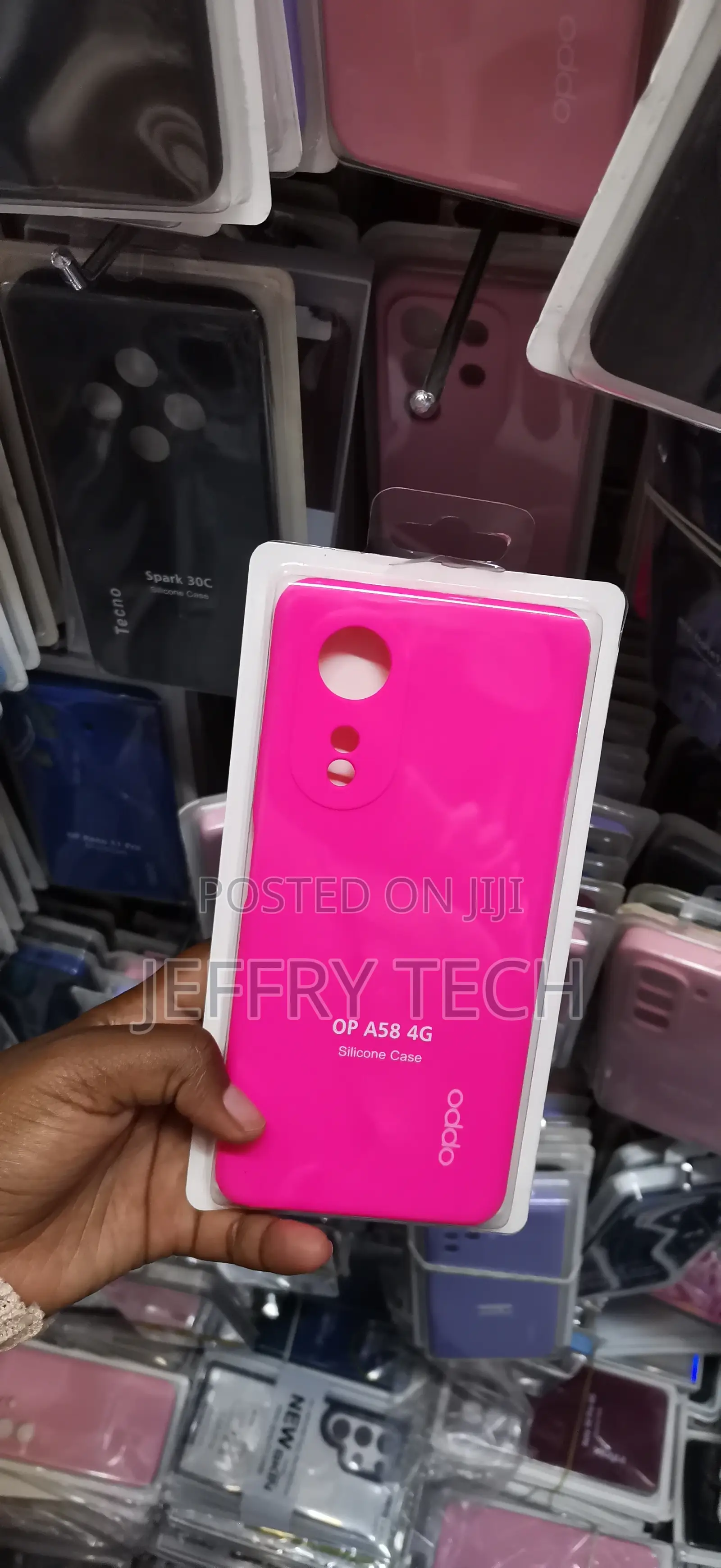 Oppo A58 4g Precise Cutouts for the Dual Rear Camera Cover-Pink