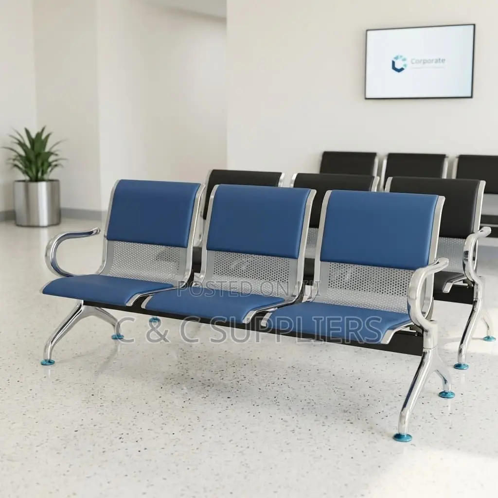 3-Seater Office Bench.