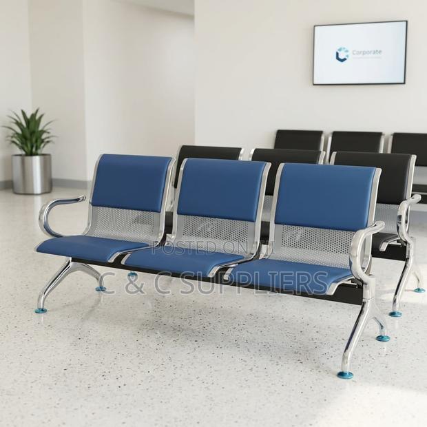 3-Seater Office Bench. - thumbnail 3