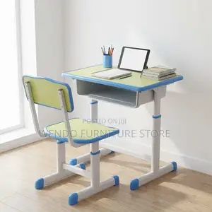 Home Desk; Ergonomic Adjustable Kids Desk Chair Set