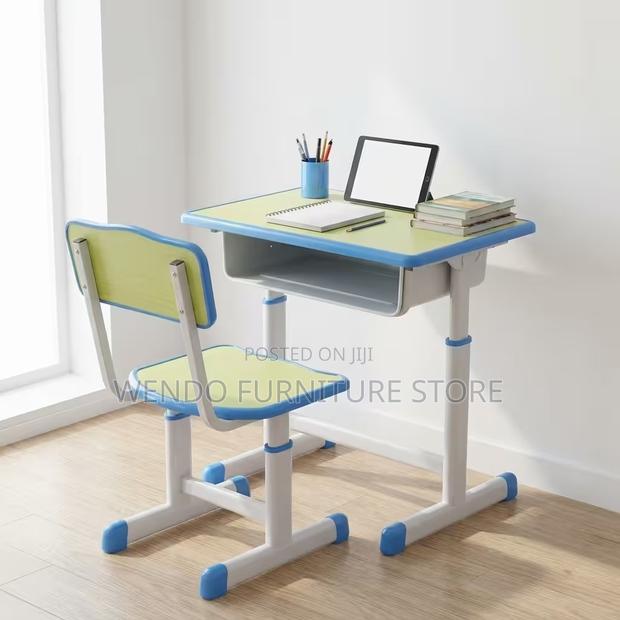 Home Desk; Ergonomic Adjustable Kids Desk Chair Set - thumbnail 2