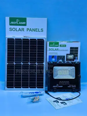 Jsot Lamp Js8100 100w Solar Floodlight Kit,
