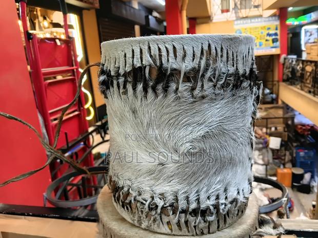 Traditional East African Hide-Covered Hand Drum