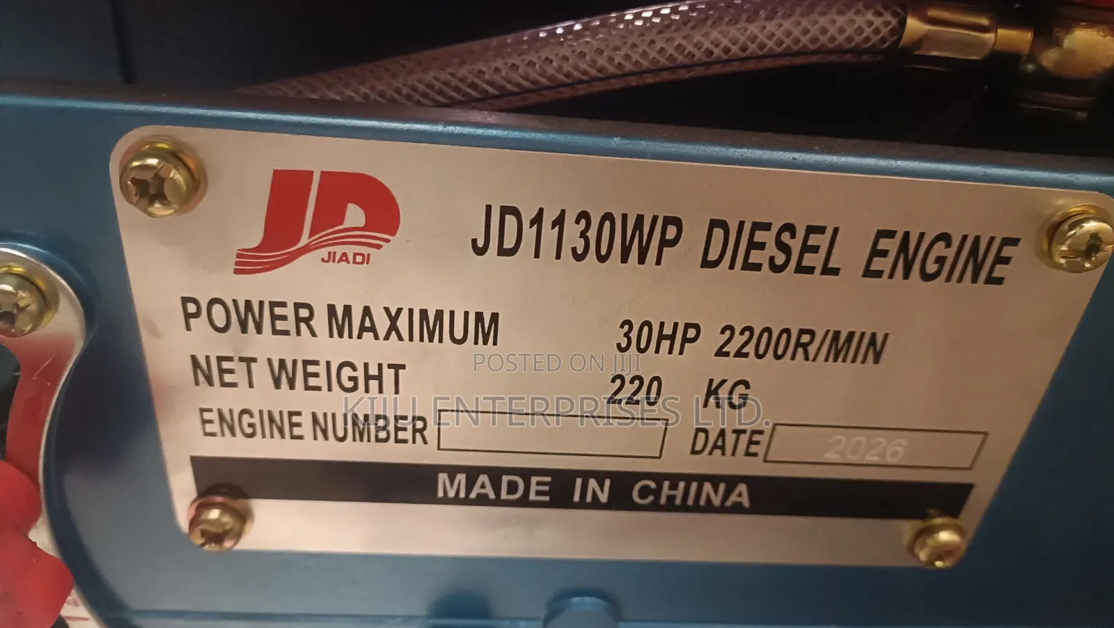 30hp Diesel Engine – Heavy Duty Water-Cooled Industrial Engine