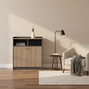 Wooden C C Credenza Office Cabinet.