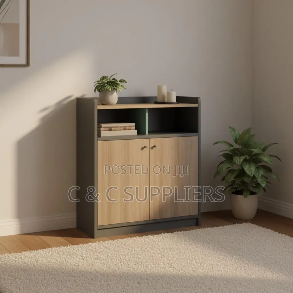 Wooden C C Credenza Office Cabinet.
