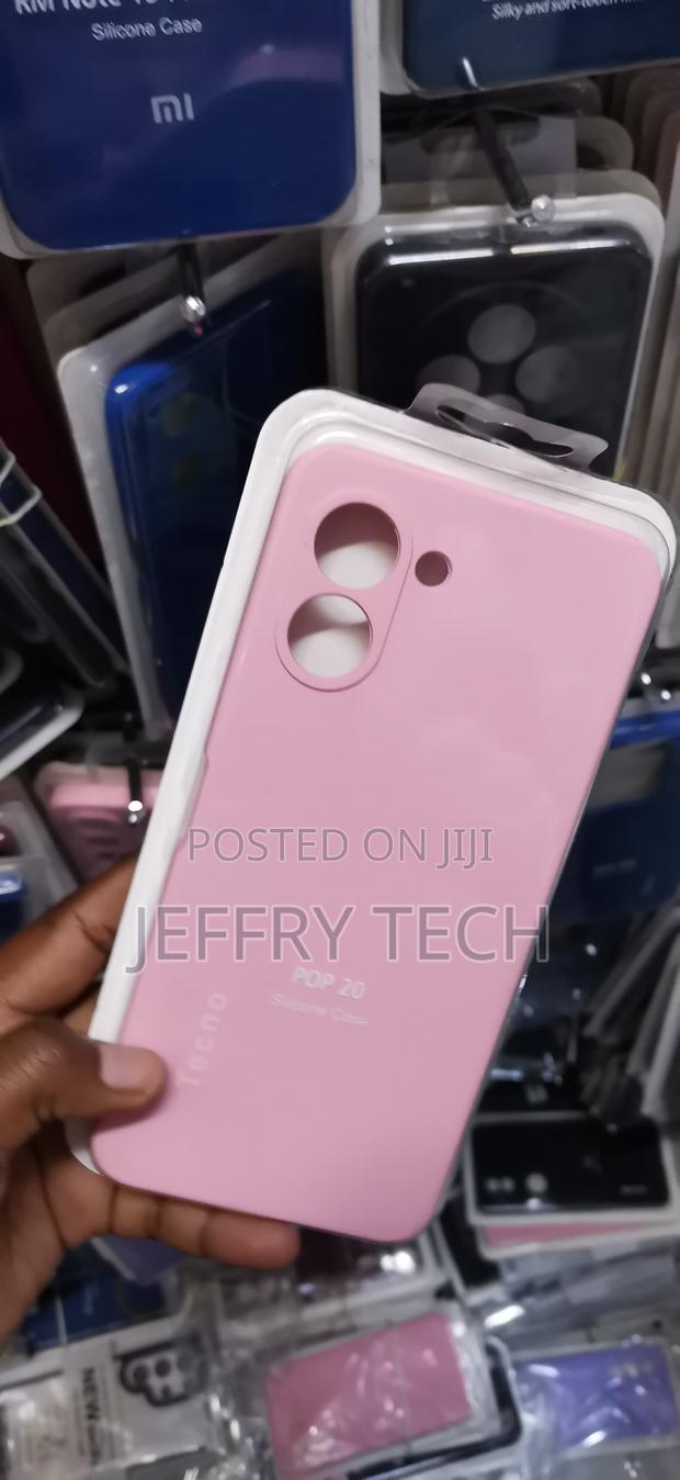 Tecno Pop 20 Pink Protective Matte Silicone Phone Case - thumbnail 2