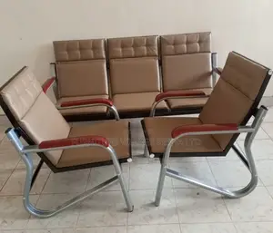 Luxury Leather Waiting Room Sofa