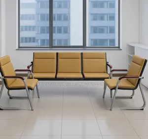 Luxury Leather Waiting Room Sofa