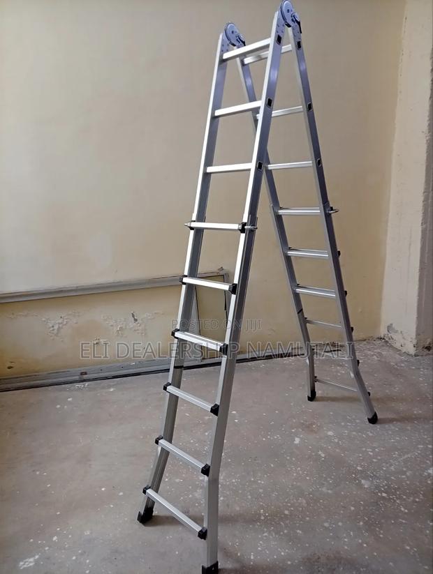 Aluminum Multi-Purpose Ladder 4x6 | Extension a-Frame Ladder