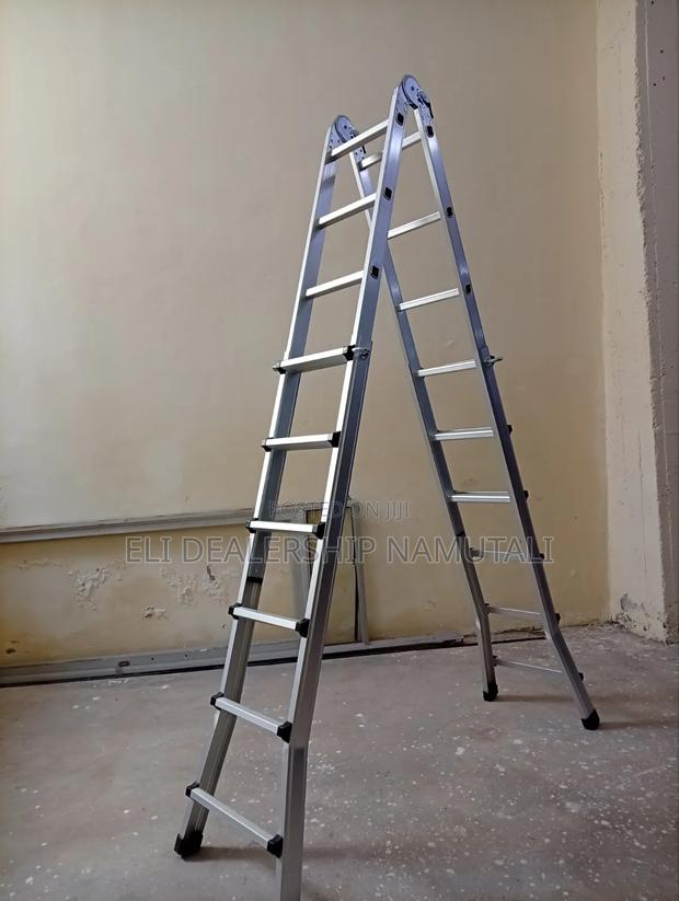 Aluminum Multi-Purpose Ladder 4x6 | Extension a-Frame Ladder - thumbnail 2