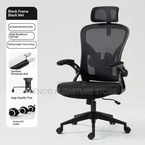 Office Chairs; Ergonomic High Back Fabric Orthopedic Chair