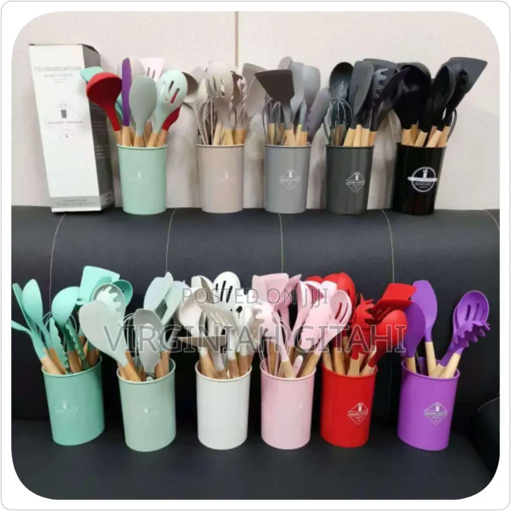 11pcs Silicone Cultery Set