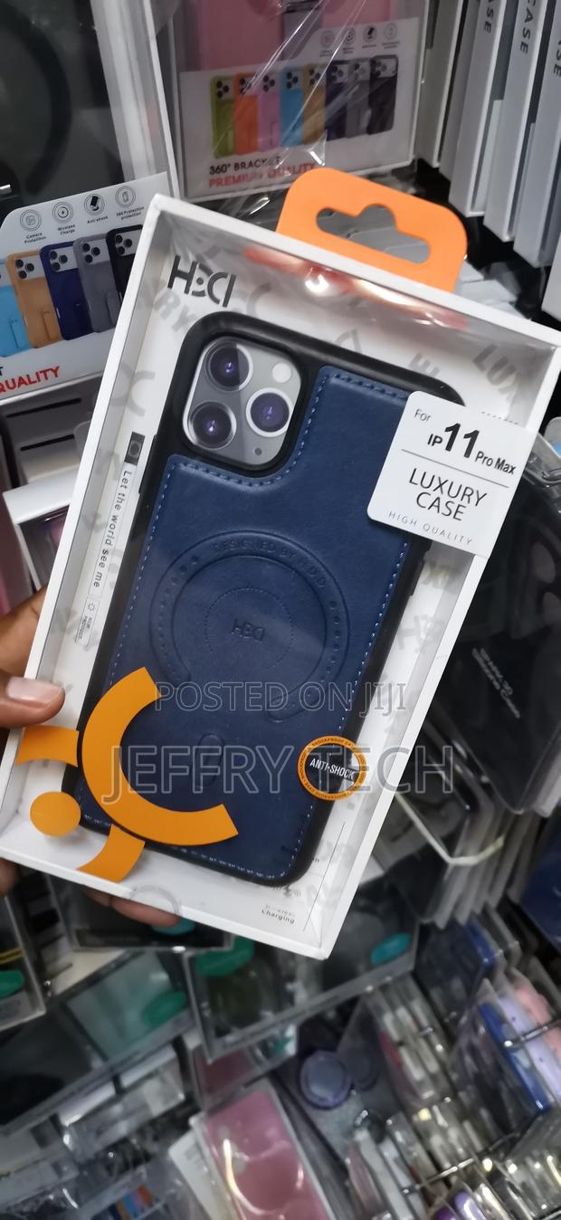 iPhone 11 Pro Max,Dark Blue Finish, Built-in Magnetic Ring,Cover - thumbnail 2