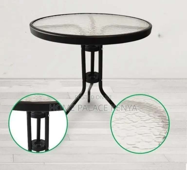 Coffee Table: Metallic Base Home Glass Table