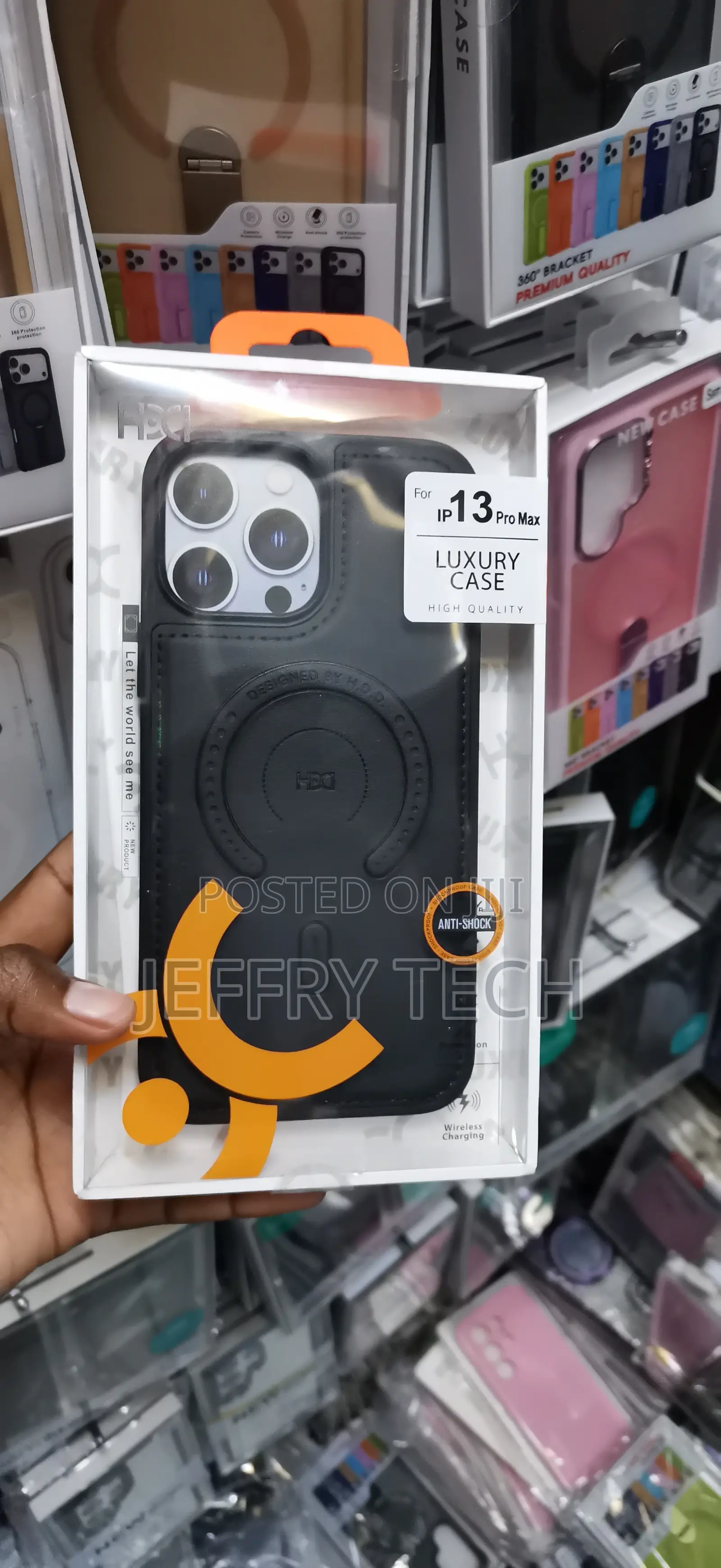 iPhone 13 Pro Max,Pu Leather Texture Case