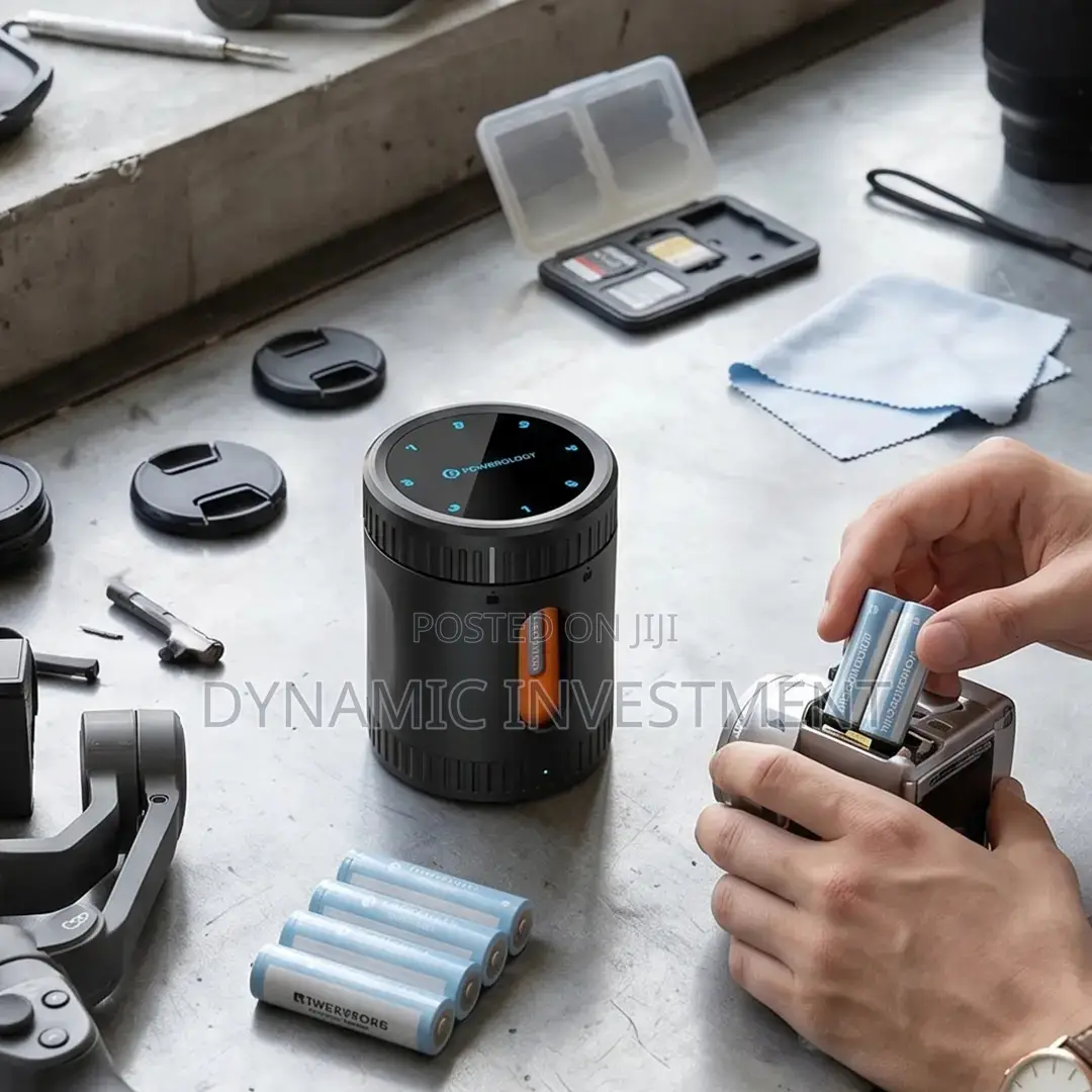 Powerology Eight 8 Rechargeable Aa Batteries With Smart Charging Case