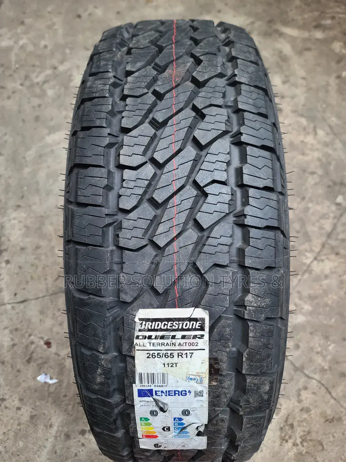265 /65 R17 Bridgestone Tyres 112 T Dueler a/T-002 All-Terrain