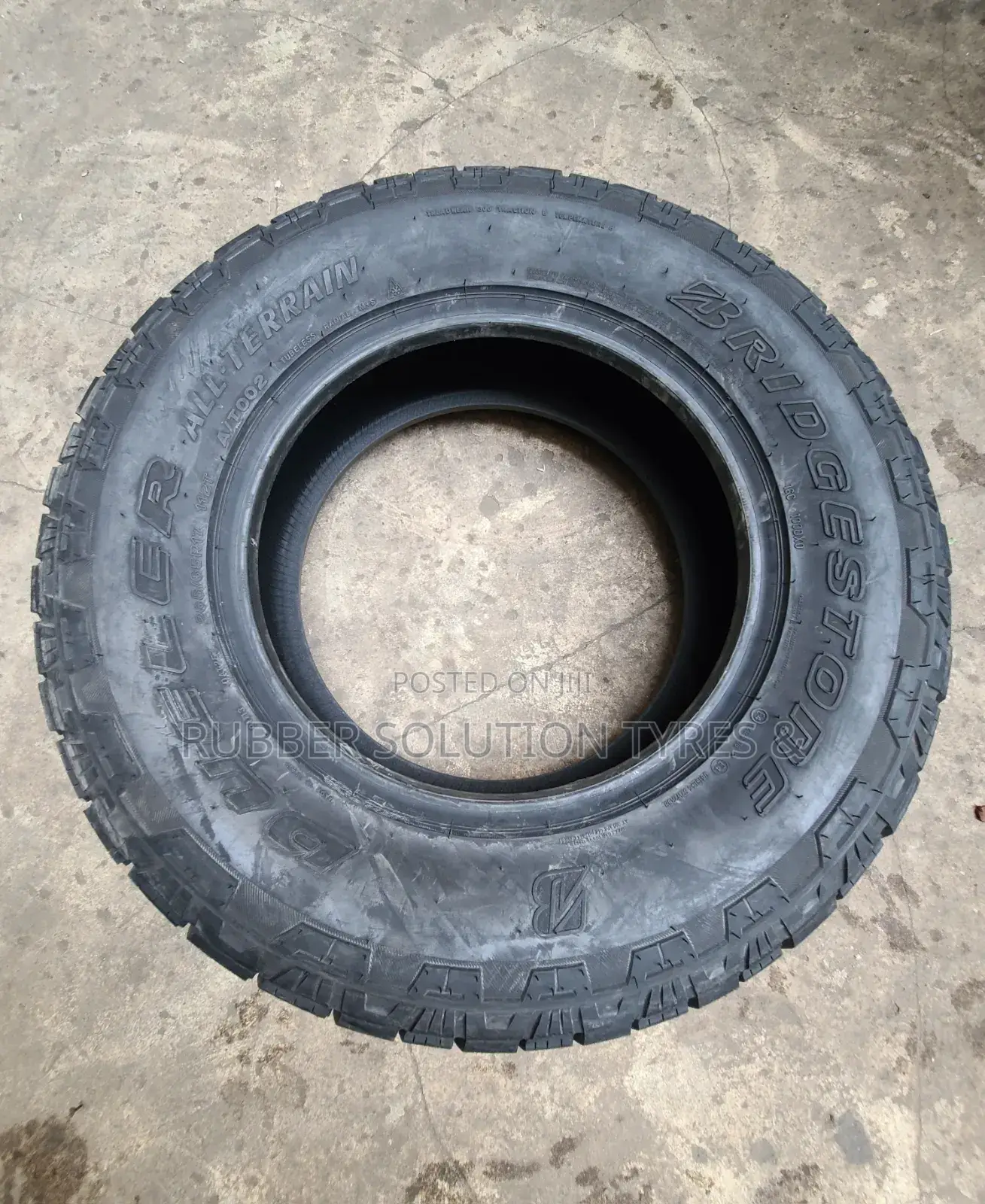 265 /65 R17 Bridgestone Tyres 112 T Dueler a/T-002 All-Terrain
