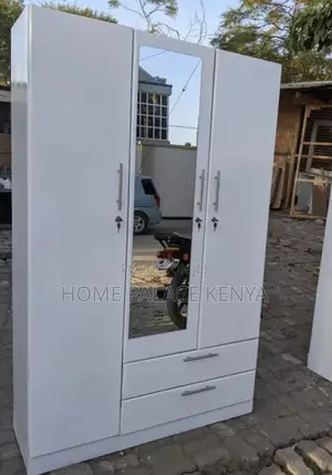 Wardrobe: MDF Clothes Storage With Drawers