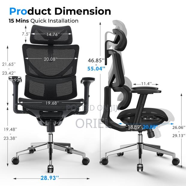 Office Chair : Executive Lumbar Support Office Chair - thumbnail 6