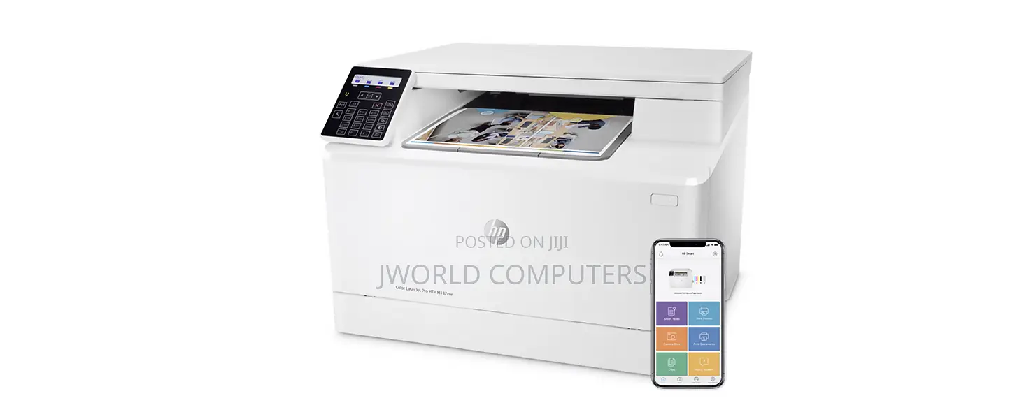 Hp Color Laserjet Pro MFP M182n Printer, Print, Copy and Scan