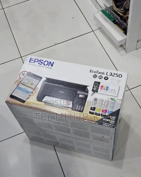 Epson Wireless Ink Tank Printer Ecotank L3250 for Home Office