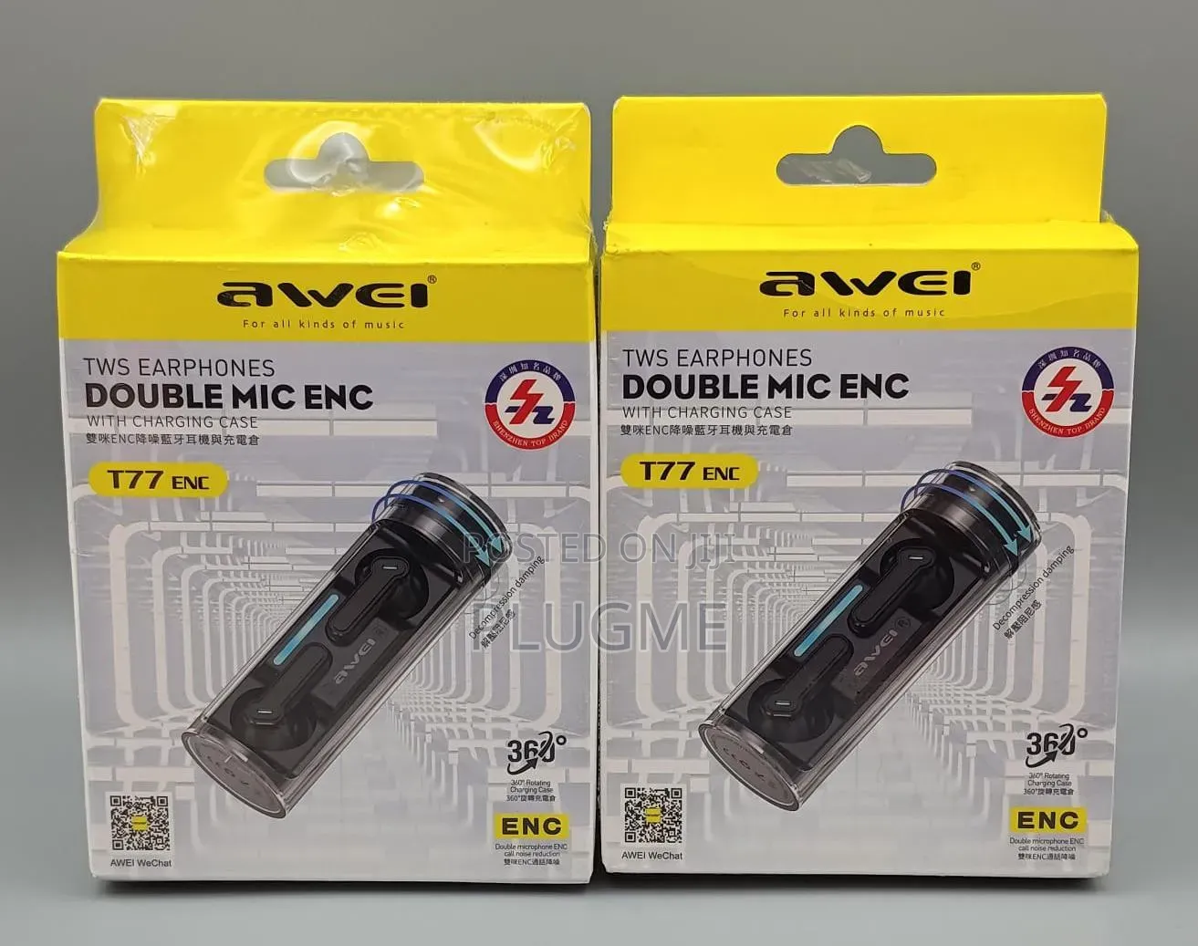 Awei T77 Enc TWS Double Mic Earbuds