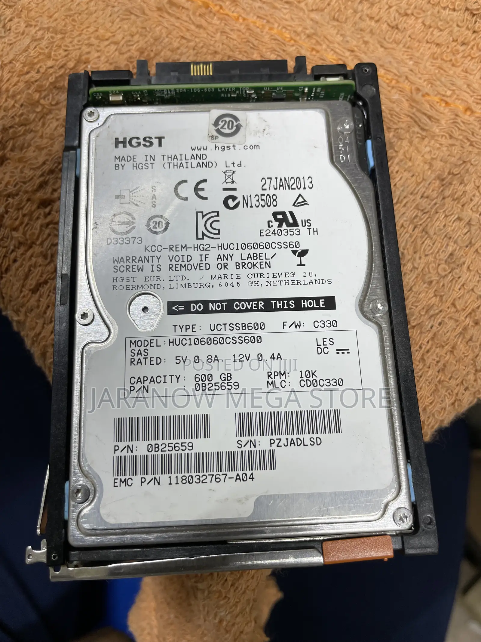 HGST 600gb RPM Sas 2.5" Enterprise Hard Drive