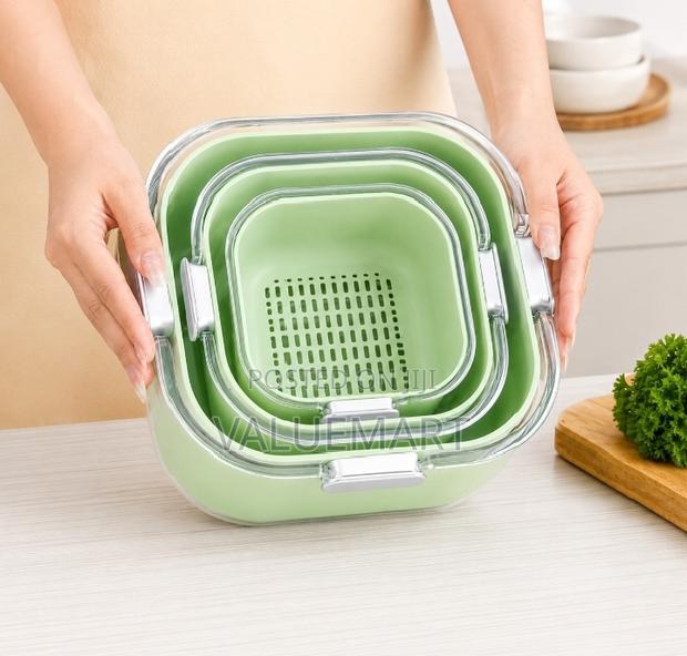 Vegetable 3-in-1 Vegetable Washing Basket Drainer - thumbnail 3