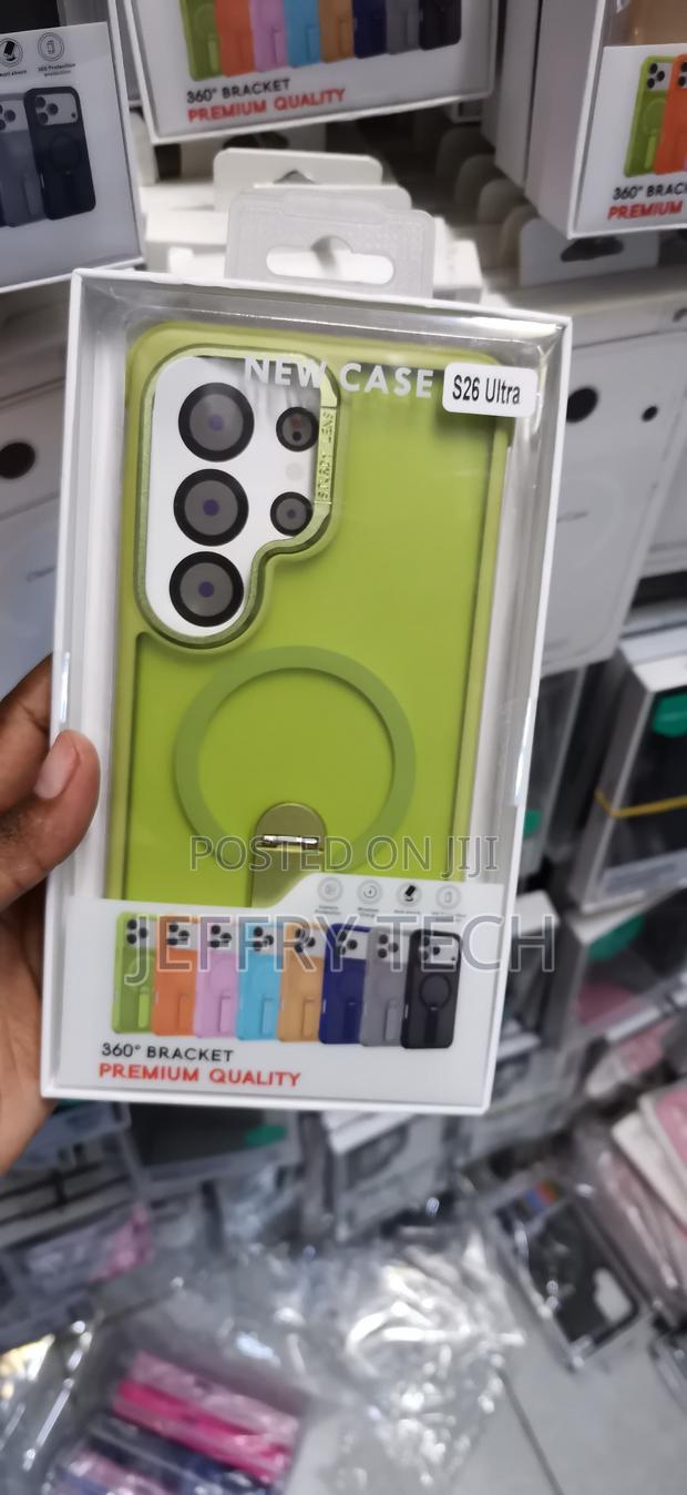 Samsung Galaxy S26 Ultra Green, Matte-Finish Finger Grip Cover