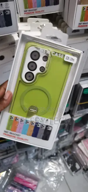 Samsung Galaxy S26 Ultra Green, Matte-Finish Finger Grip Cover