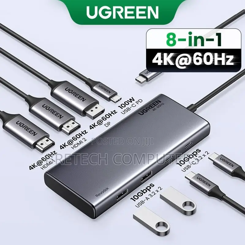 Ugreen Revodok 8-in-1 Usb-C Hub
