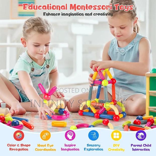 Kids Magnetic Sticks 64 Pieces