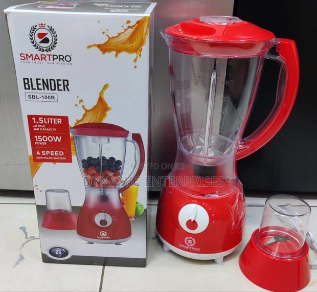 *Smartpro Blender 1.5l SBL 100r 2in1 Plastic Jar