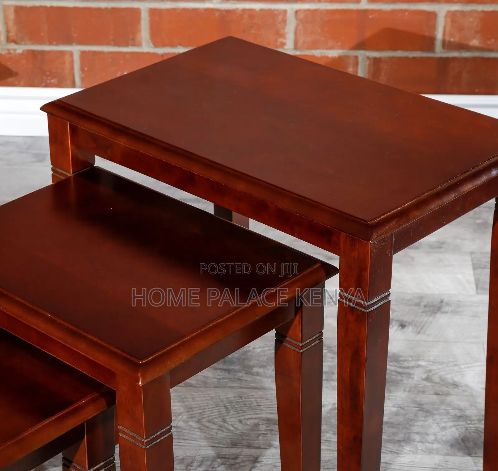 Table Set; 3 Layer Wooden Coffee Stools