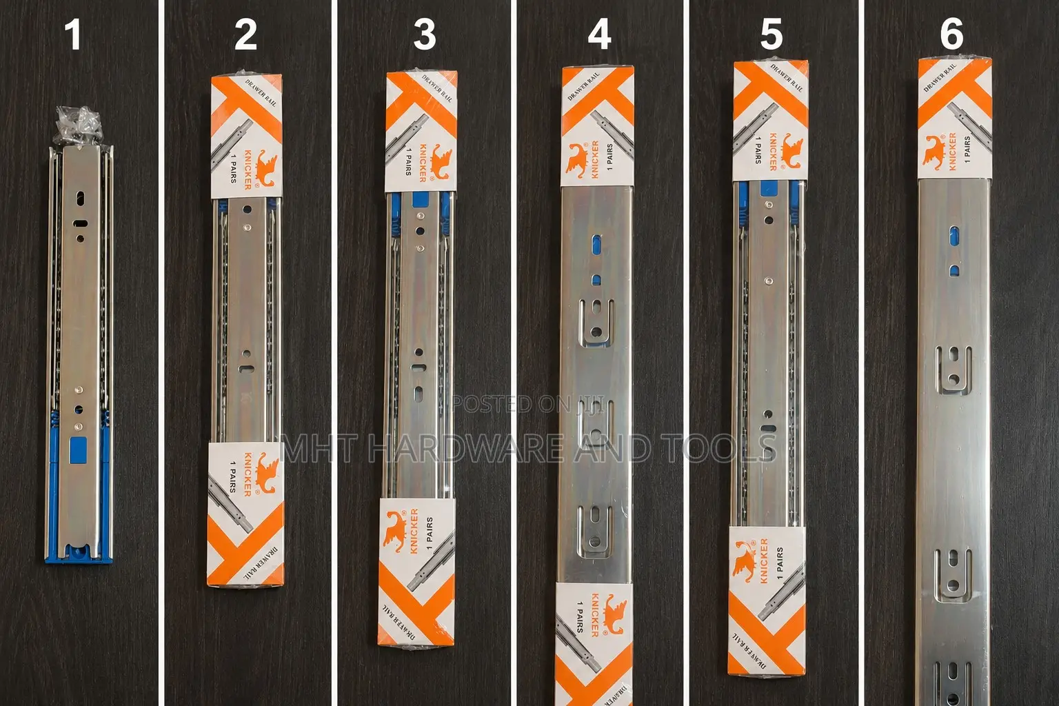 Drawer Rail Soft Close 16"