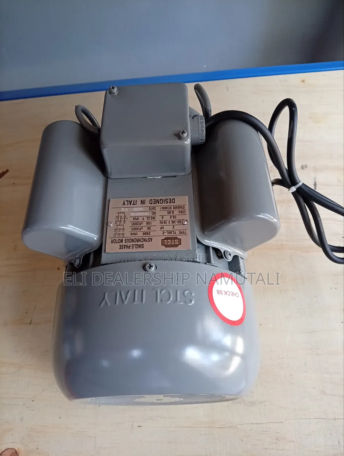 STCL 3hp High-Performance Single Phase Motor With Pulley