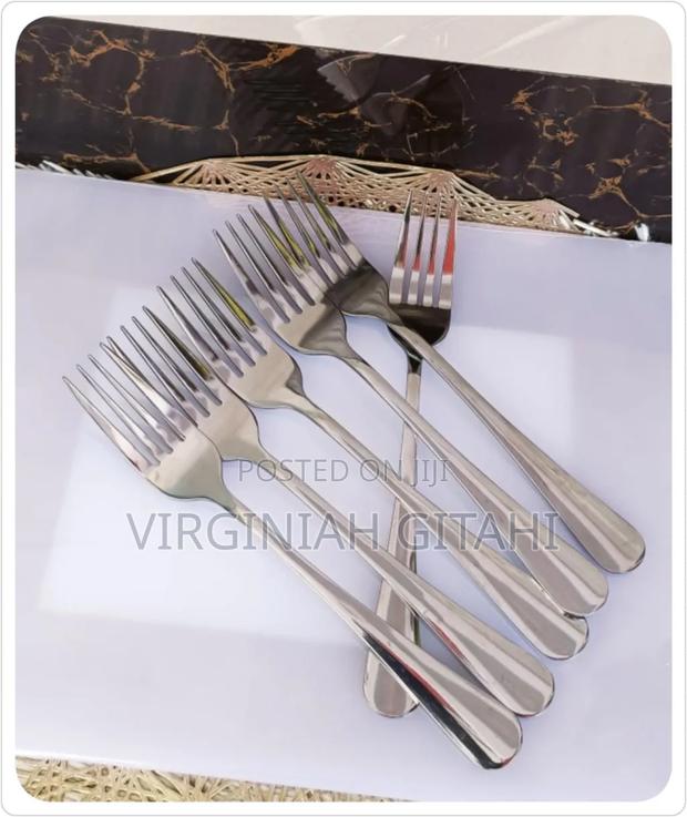 6 PCS Heavy Gauge Stainless Steel Forks