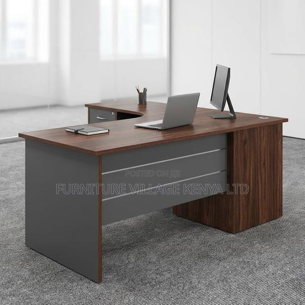 4.593ft L-Shaped Office Desk - thumbnail 3